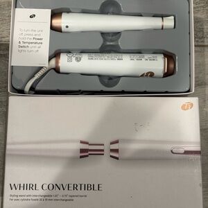 T3 Whirl Convertible Styling Wand with White and Rose Gold Finish T3 Wand